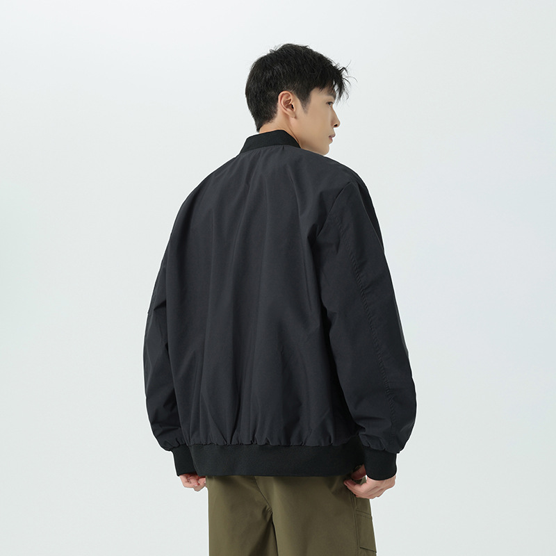 Bomber Jacket  |  Mens Outerwear Clothing Dark grey melange