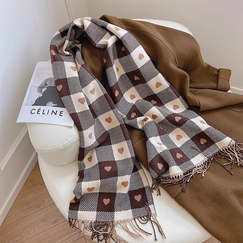 Check Logo Scarf  |  Womens Scarves Scarves brown