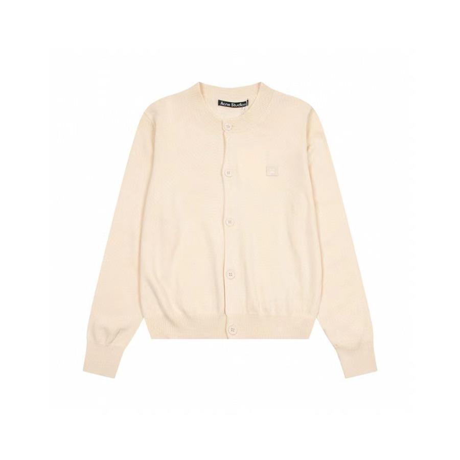 Crew Neck Cardigan  |  Womens Knitwear Clothing Biscuit beige