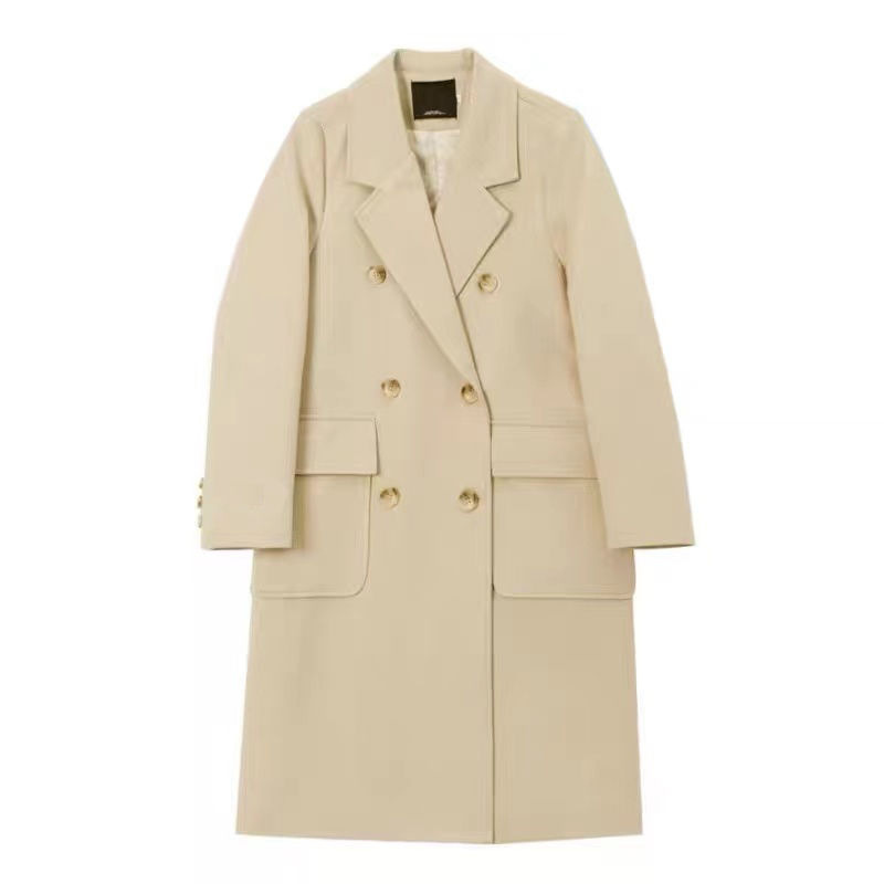 Double-Breasted Wool Coat  |  Womens Outerwear Clothing Outerwear