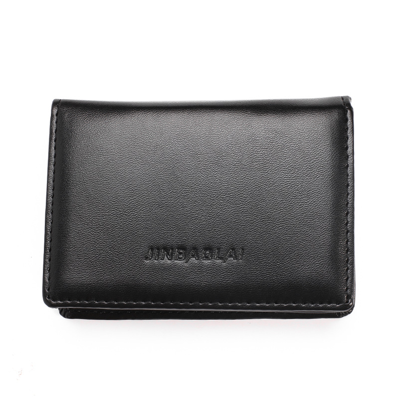 Folded Leather Wallet  |  Womens Small Leather Goods Shoes & Accessories Black