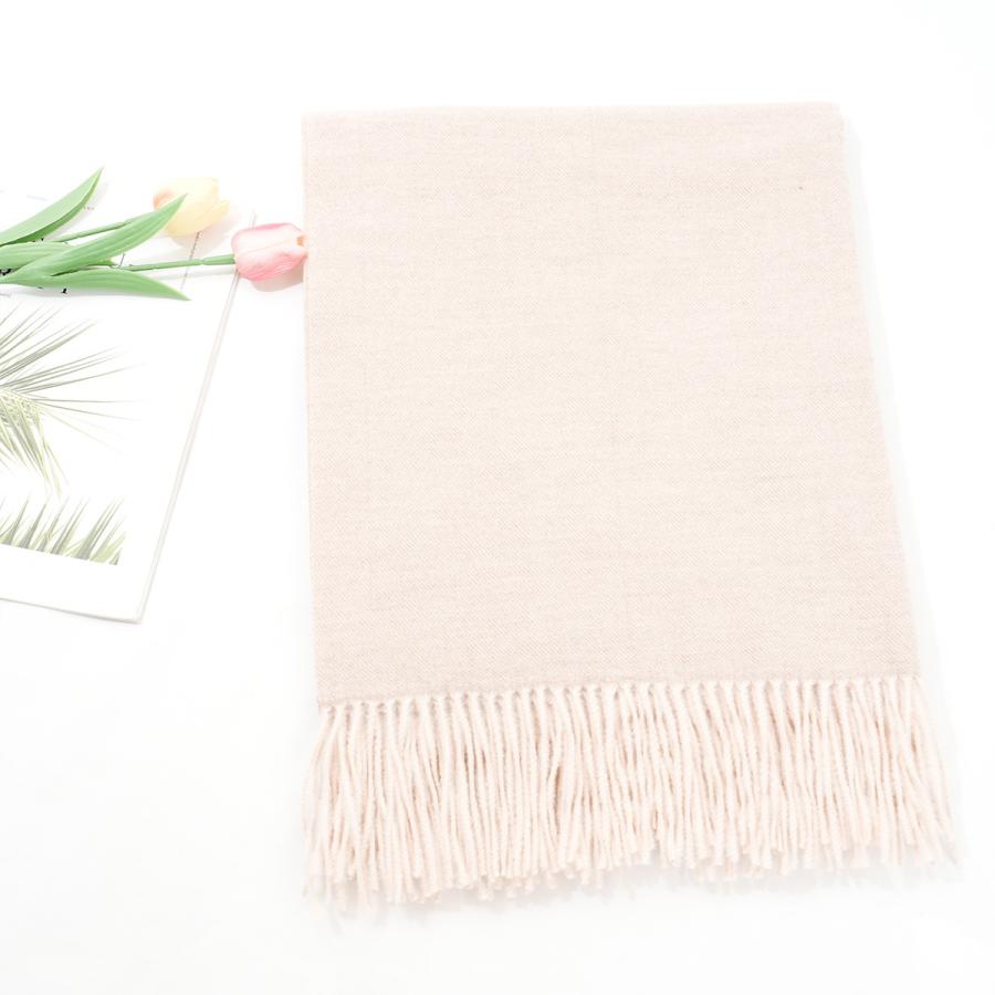 Fringe Wool Scarf &Ndash; Narrow  |  Womens Scarves Scarves Oatmeal melange