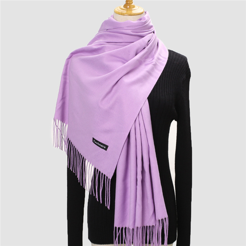 Fringe Wool Scarf – Skinny  |  Womens Scarves Scarves Black