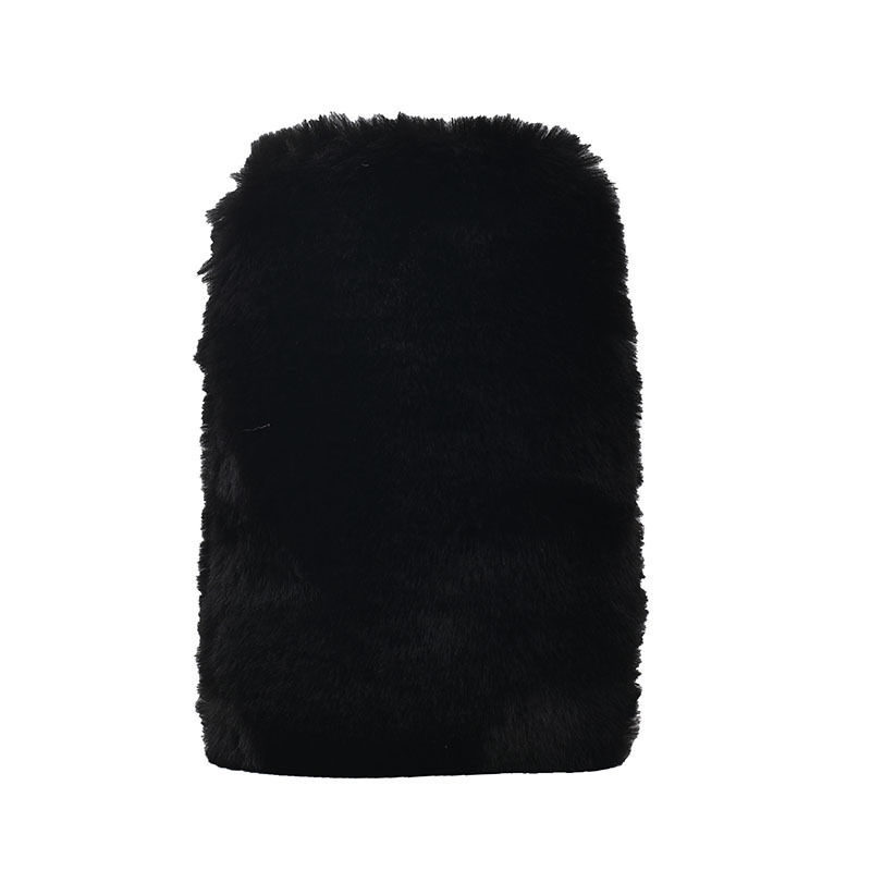 Furry Scarf  |  Womens Scarves Scarves Black