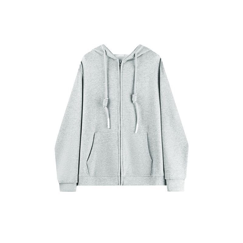 Hooded Zip Sweater Unisex  |  Womens Sweatshirts Clothing Light Grey Melange