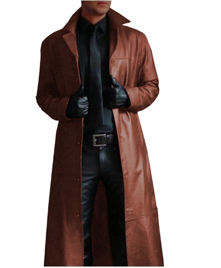 Leather Coat  |  Mens Outerwear Clothing brown