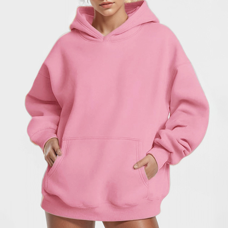 Logo Hooded Sweater  |  Womens Sweatshirts Clothing Cotton candy pink