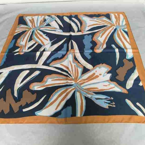 Print Silk Scarf  |  Womens Scarves Scarves brown