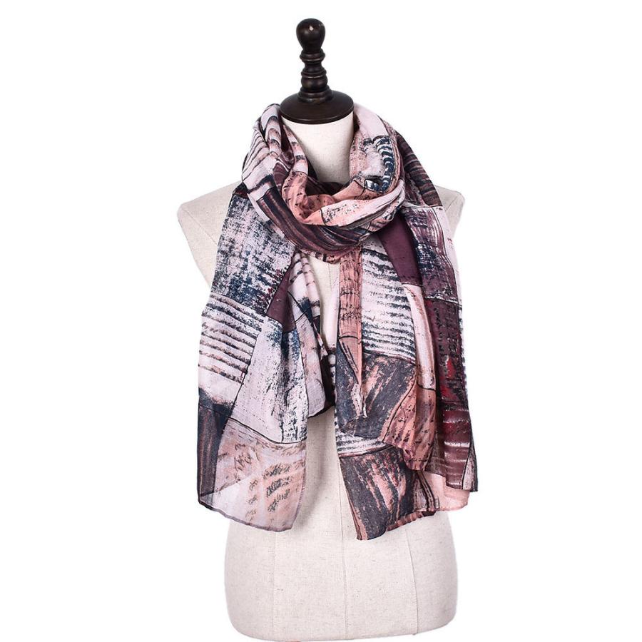 Print Silk Scarf  |  Womens Scarves Scarves Black