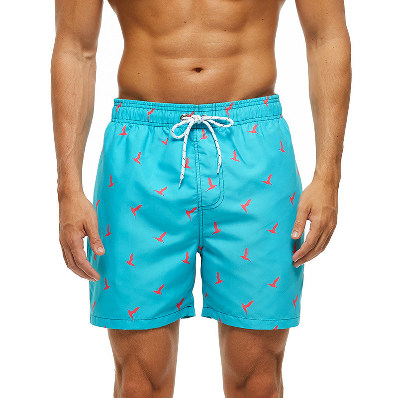 Printed Swim Shorts  |  Mens Shorts Clothing Bright orange