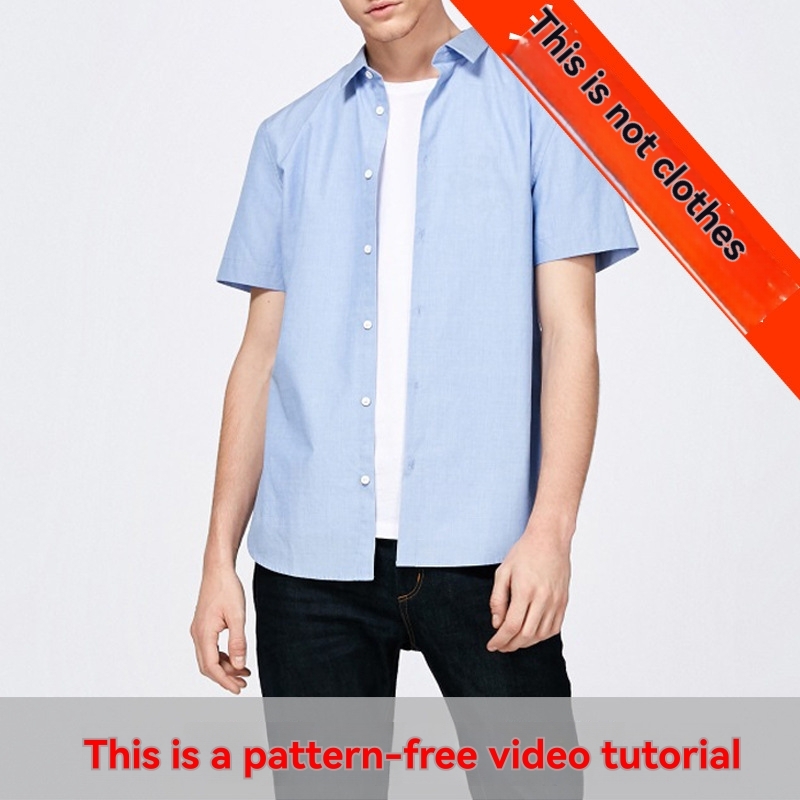 Short Sleeve Button-Up  |  Mens Shirts Clothing Dusty blue