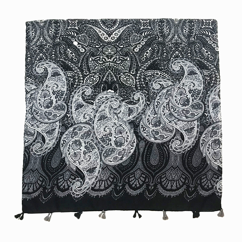 Silk Square Scarf  |  Womens Scarves Scarves Black