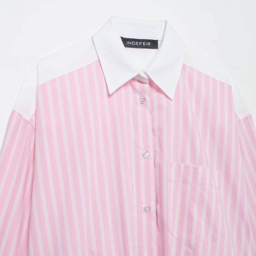 Stripe Button-Up Shirt  |  Mens Shirts Clothing Mens