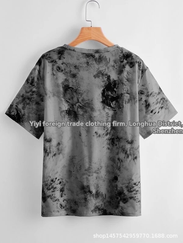 T-Shirt Plaster Print  |  Womens T-Shirts Clothing Faded black