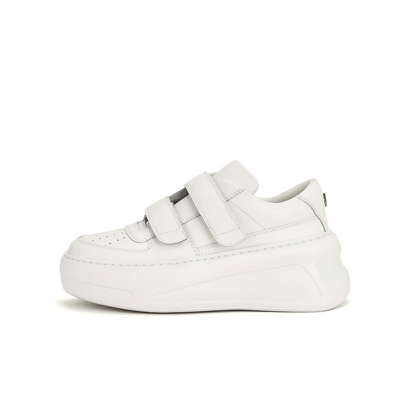 Velcro Strap Platform Sneakers  |  Womens Shoes Shoes Optic White