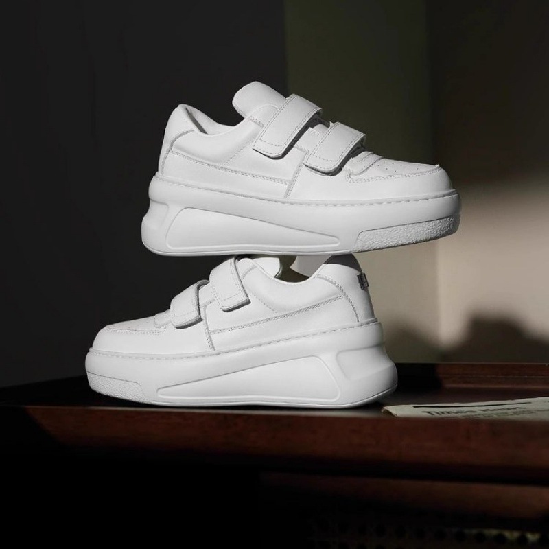 Velcro Strap Platform Sneakers  |  Womens Shoes Shoes Optic White