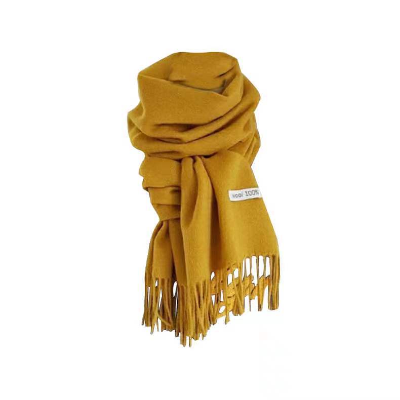 Wool Fringe Scarf  |  Womens Scarves Scarves Chocolate brown