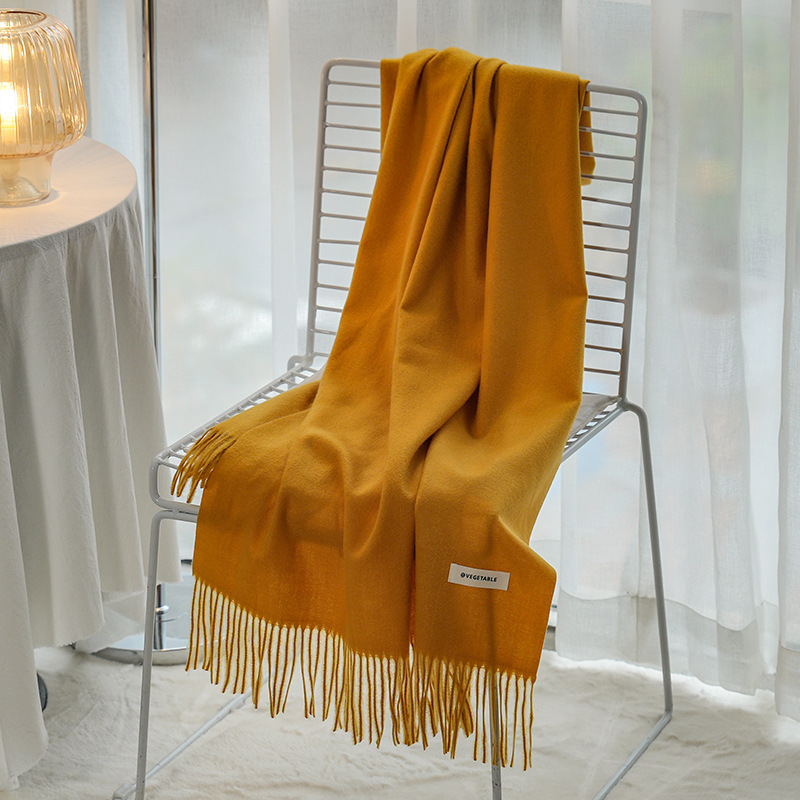 Wool Fringe Scarf  |  Womens Scarves Scarves Olive green