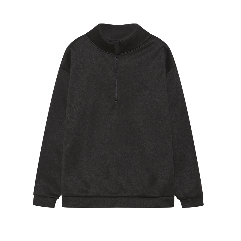 Zippered Sweater  |  Womens Sweatshirts Clothing Black