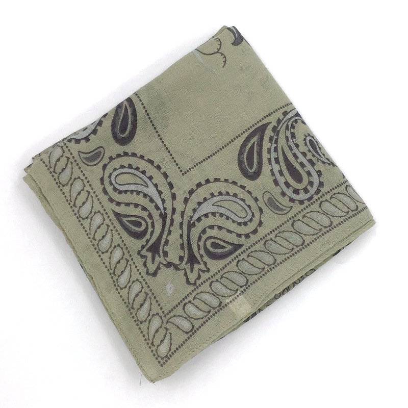 Print Light Wool Scarf  |  Womens Scarves Scarves Khaki green