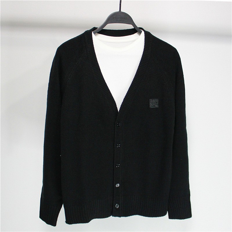 V-Neck Cardigan Unisex  |  Womens Knitwear Clothing Black